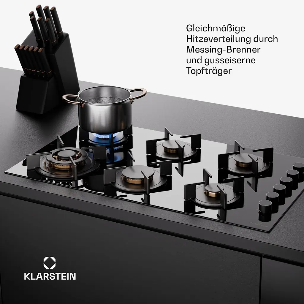 Газовая плита Klarstein Goldflame 6 (10045628) - фото 4