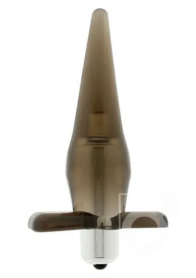 Анальный вибратор Power Buttplug, 9,5х3,5 см, черный - фото 2