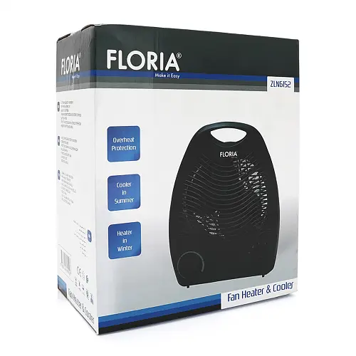Тепловентилятор Floria ZLN-6152, 2000Вт, Box - фото 2