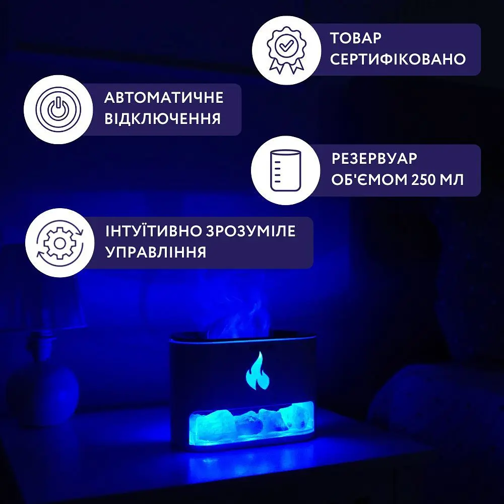 Увлажнитель воздуха Neor Flame Aroma 25ML10 WT (22306012) - фото 11