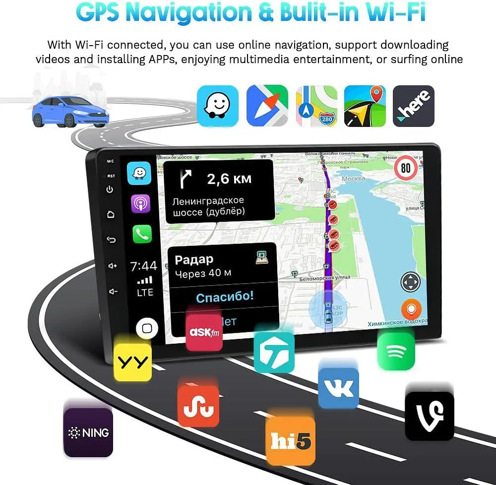 Автомобильная стереосистема 4G+64G CarPlay Android 14 для Peugeot Expert для Citroen Jumpy 3 2016-2023 9 дюймов с Wireless Carplay - фото 3