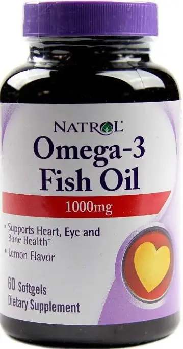 Омега-3 риб'ячий жир Natrol Omega-3 Fish Oil 1000 мг 60 гел капс