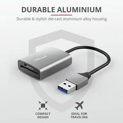 Зчитувач флеш-карт Trust Dalyx Fast USB 3.2 Card reader (24135) - фото 9
