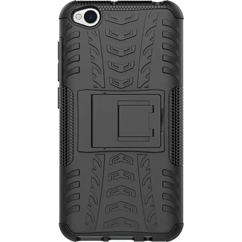 Чохол-накладка Toto Dazzle Kickstand 2 in 1 Case Xiaomi Redmi Go Black - фото 4