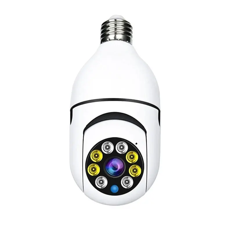 Панорамна IP WiFi камера відеоспостереження Kerui лампочка CAMERA CAM L1 E27 WIFI IP 360/90 біла - фото 3