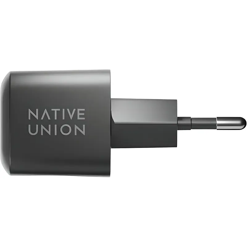 Мережевий зарядний пристрій Native Union Fast GaN Charger PD 30 Вт USB-C Port Black (FAST-PD30-2-BLK-EU) - фото 2