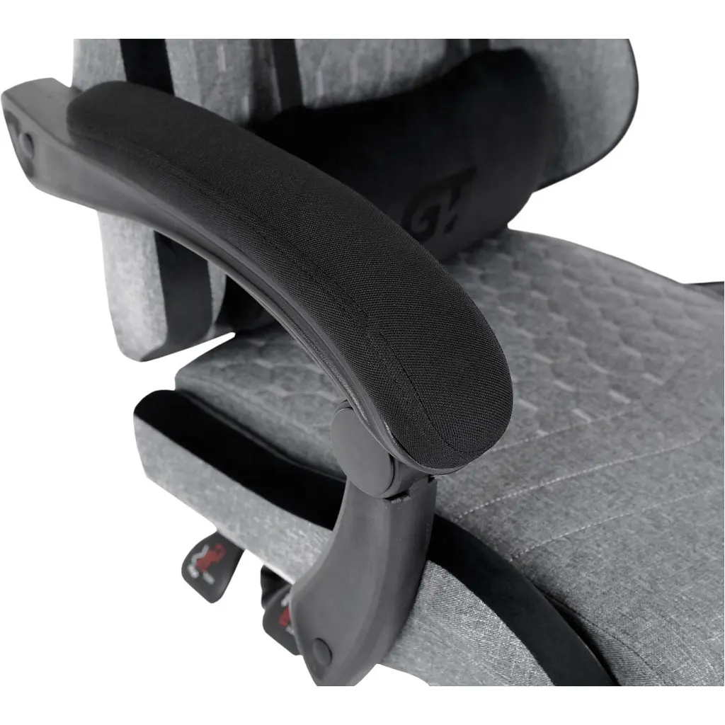 Геймерське крісло GT Racer X-2324 Fabric Gray/Black Suede [121430] - фото 6
