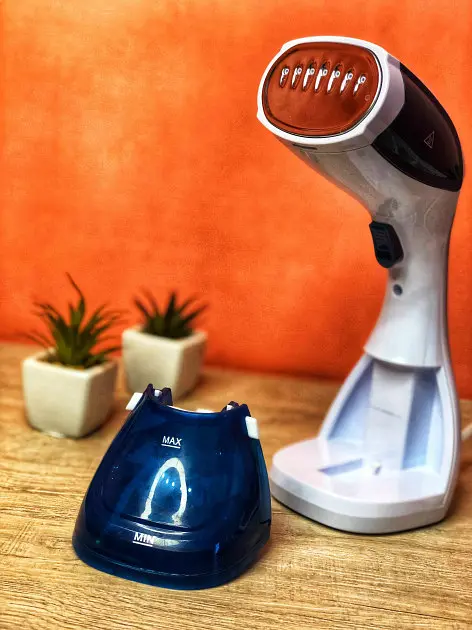 Відпарювач ручний для одягу Glamouric Steamer Df-019 пароочисник для речей та штор 1100 Вт Білий - фото 4