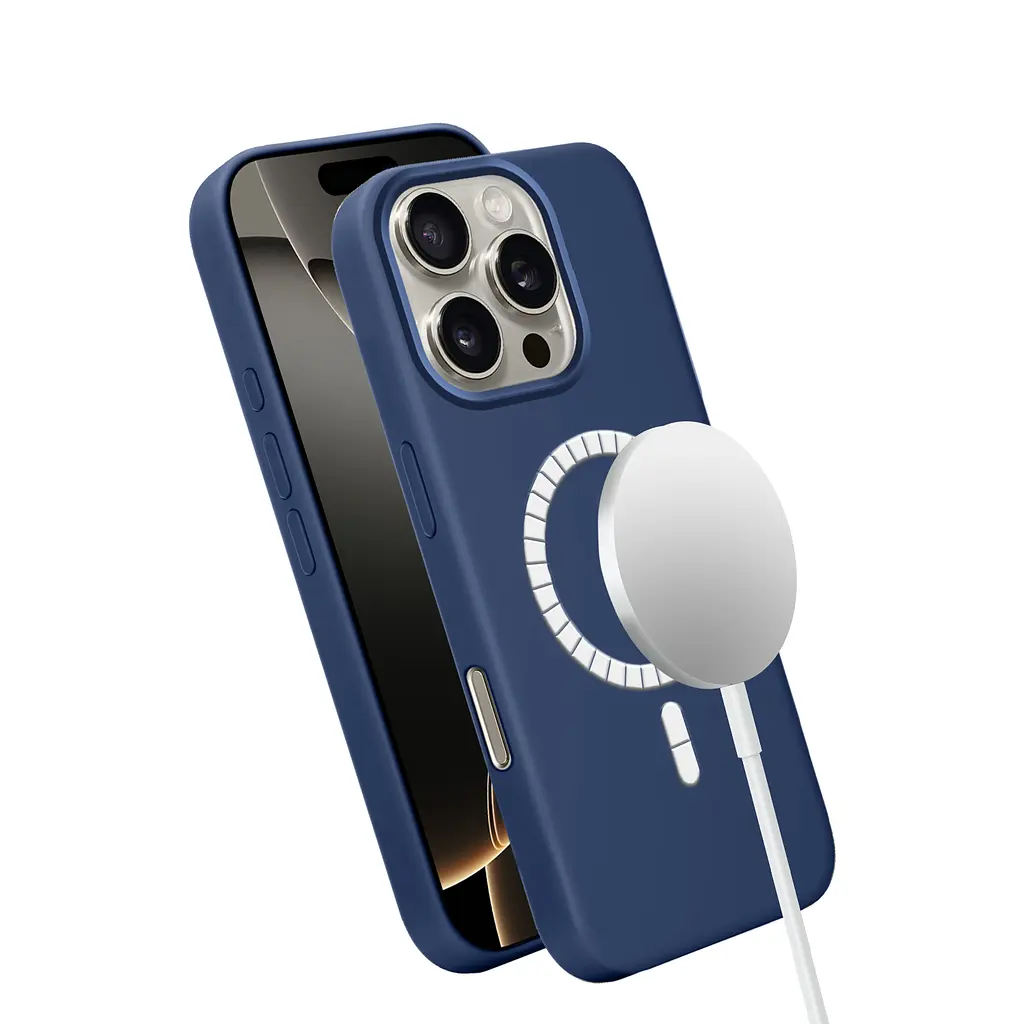 Чохол MAKE Apple iPhone 16 Pro Silicone Solo Navy Blue - фото 2