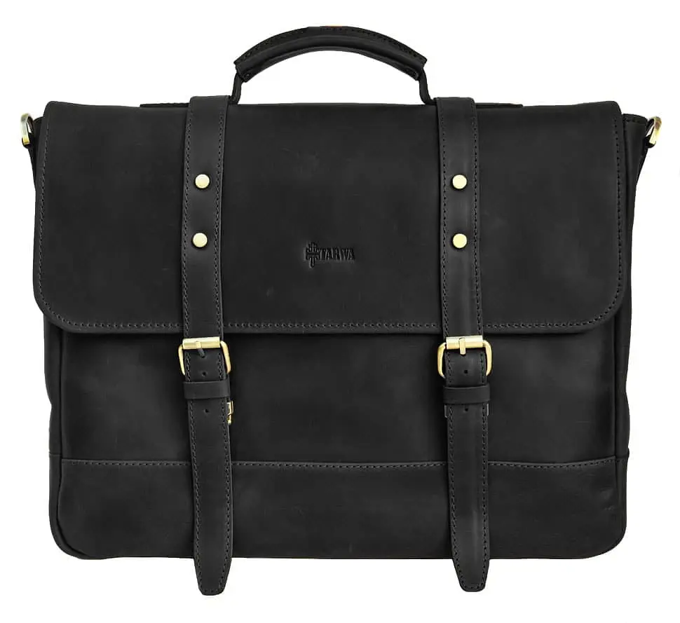 Портфель чоловічий шкіряний TARWA 38х31х9 см sum0028402 - фото 4