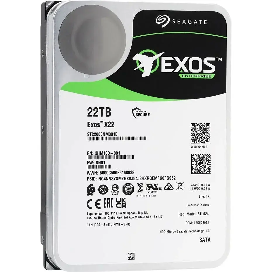 Жесткий диск 3.5` Seagate Exos X22 SATA 22TB (ST22000NM001E) [141029] - фото 2