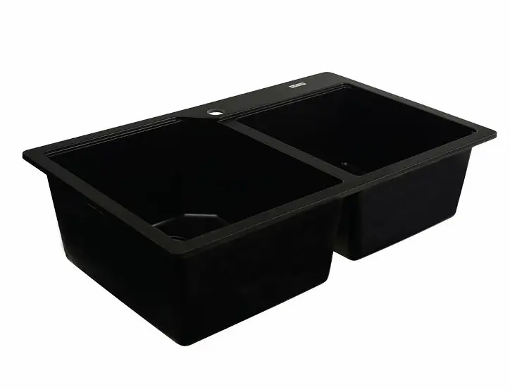 Кухонна мийка VALESO 7850 HARMONY матова Чорна (SP000046980) - фото 2