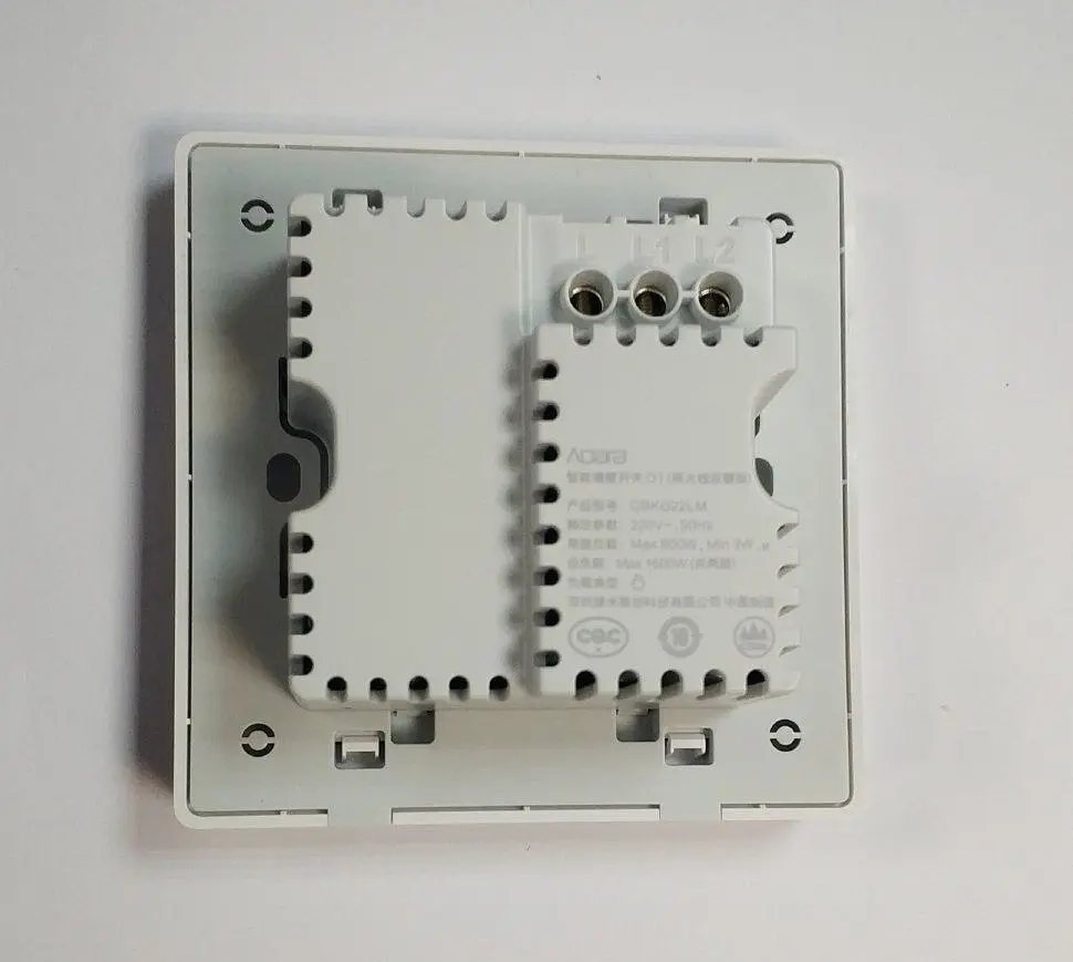 Умный выключатель двухклавишный Aqara Smart Light Control ZigBee D1 [QBKG22LM] [50701] - фото 2