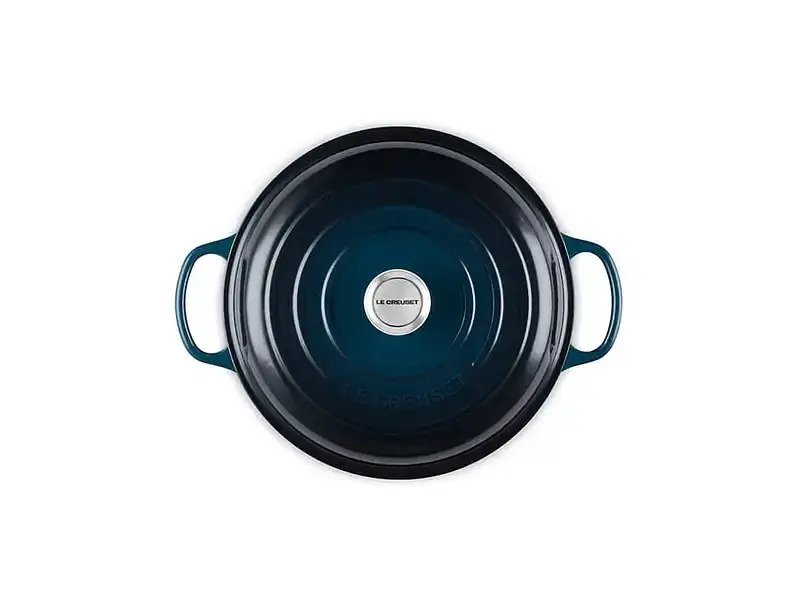 Каструля Le Creuset Signature Cast Iron Shallow Casserole 30 см Nuit (21180301294475) - фото 2