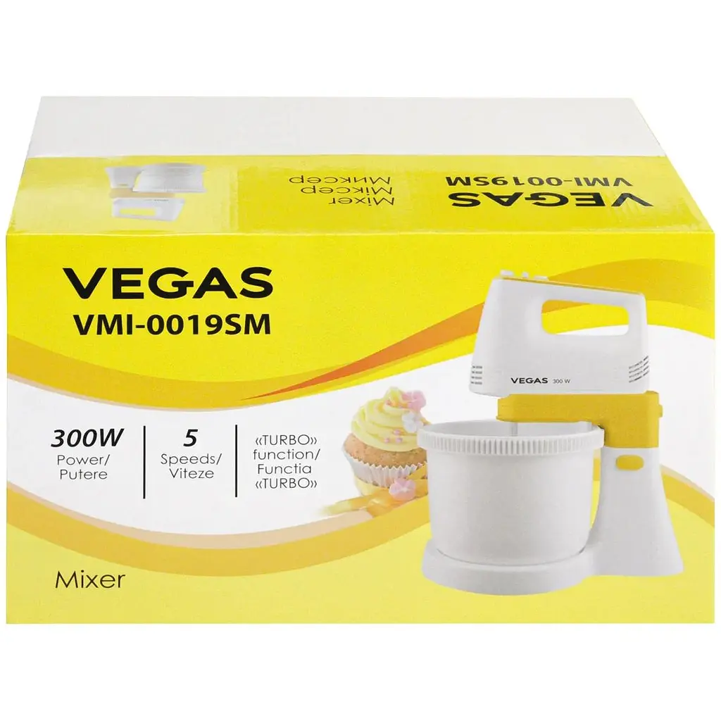 Міксер Vegas VMI-0019SM з чашею білий (VMI-0019SM) - фото 4