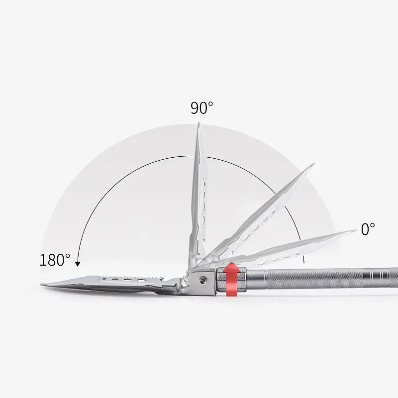 Лопата Naturehike Multifunctional outdoor shovel NH20GJ002, сріблястий - фото 3