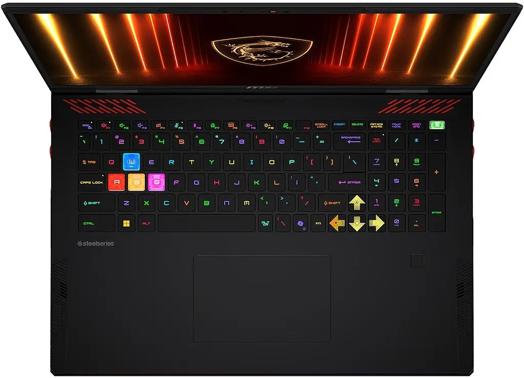 Ноутбук MSI Raider A18 HX A9WIG (18 WQUXGA IPS-level 120 Hz, Ryzen 9 9955HX3D, 64 GB, 2 TB, RTX 5080, W11H) Core Black (A9WIG-064HU) - фото 4
