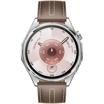 Смарт-часы Huawei WATCH GT 6 46mm Brown Leather (55020FTW) - фото 2