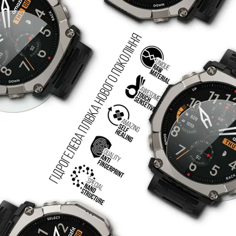 Плівка захисна Armorstandart hydrogel Amazfit T-Rex Ultra 2 6 pcs (ARM91531) - фото 2