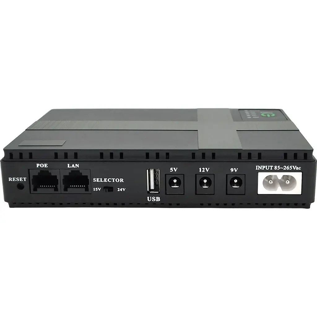 Источник бесперебойного питания (ИБП) для роутера Voltronic DC1018P Black [108013] - фото 2