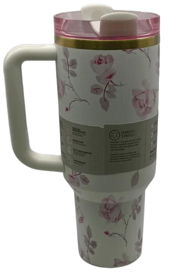 Термос термочашка Stanley Quencher H2.0 Tumbler з нержавіючої сталі 1,18 л Vintage Rose KT6007856 - фото 9