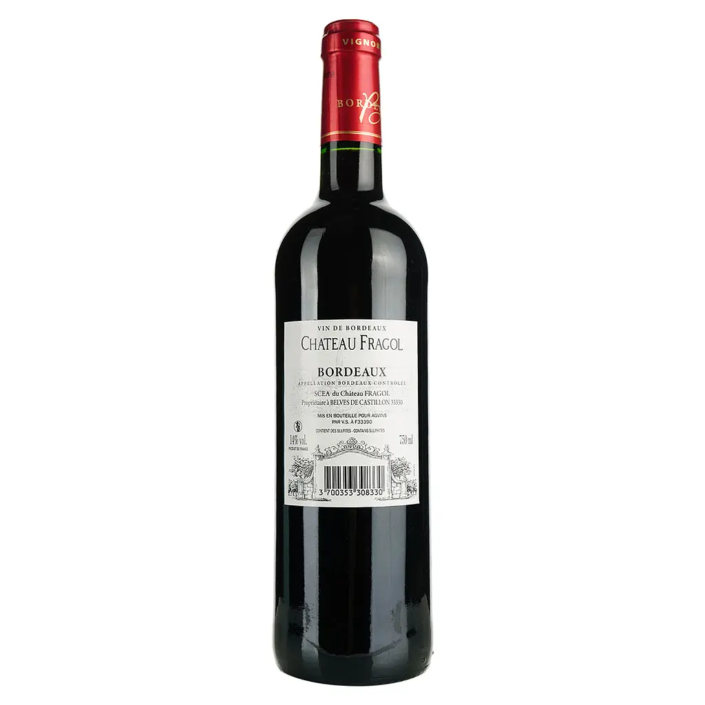 Вино Chateau Fragol Aop Bordeaux, червоне, сухе, 0,75 л - фото 4
