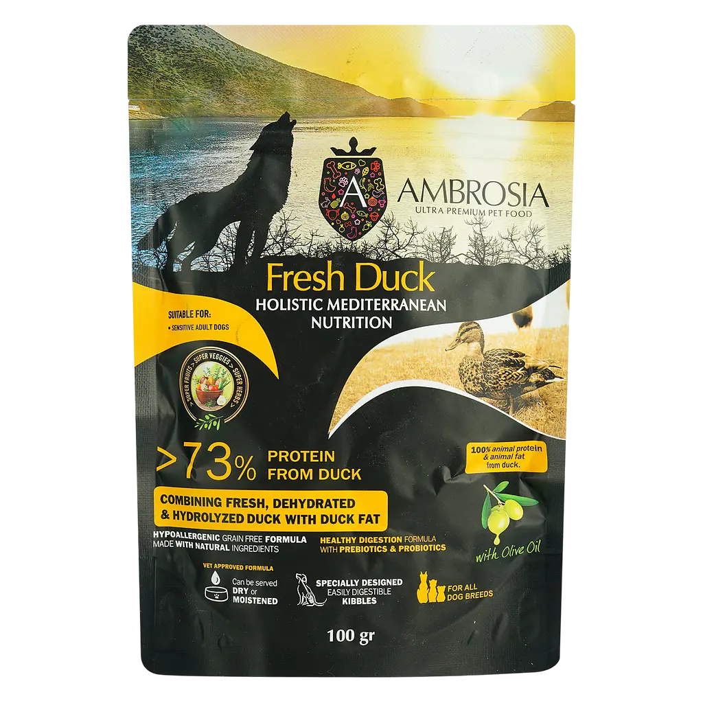 Набор сухого дегустационного корма для собак Ambrosia Mediterranean 600 г (6 шт. х 100 г) - фото 4