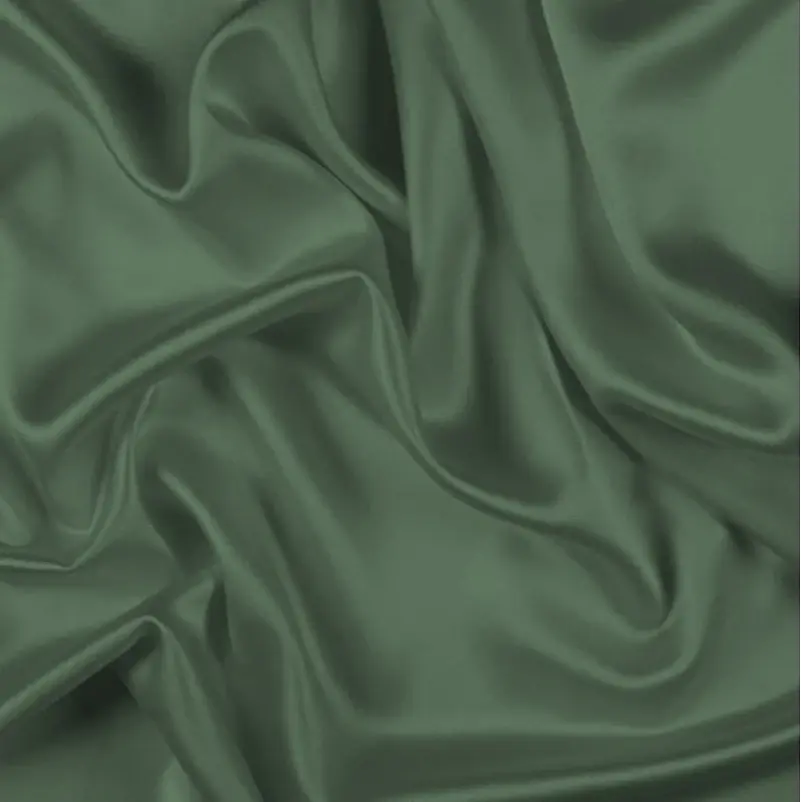 Простыня на резинке MirSon Satin Light Pro 10-017 Green Olive 60x120 см оливковая (2200011023045) - фото 3
