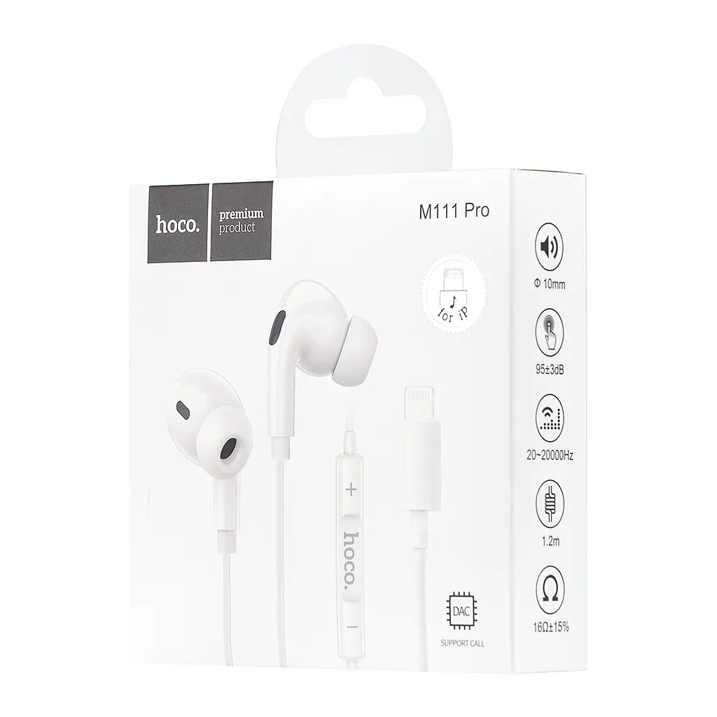 Навушники Hoco M111 Pro Primero digital headset iP White - фото 2