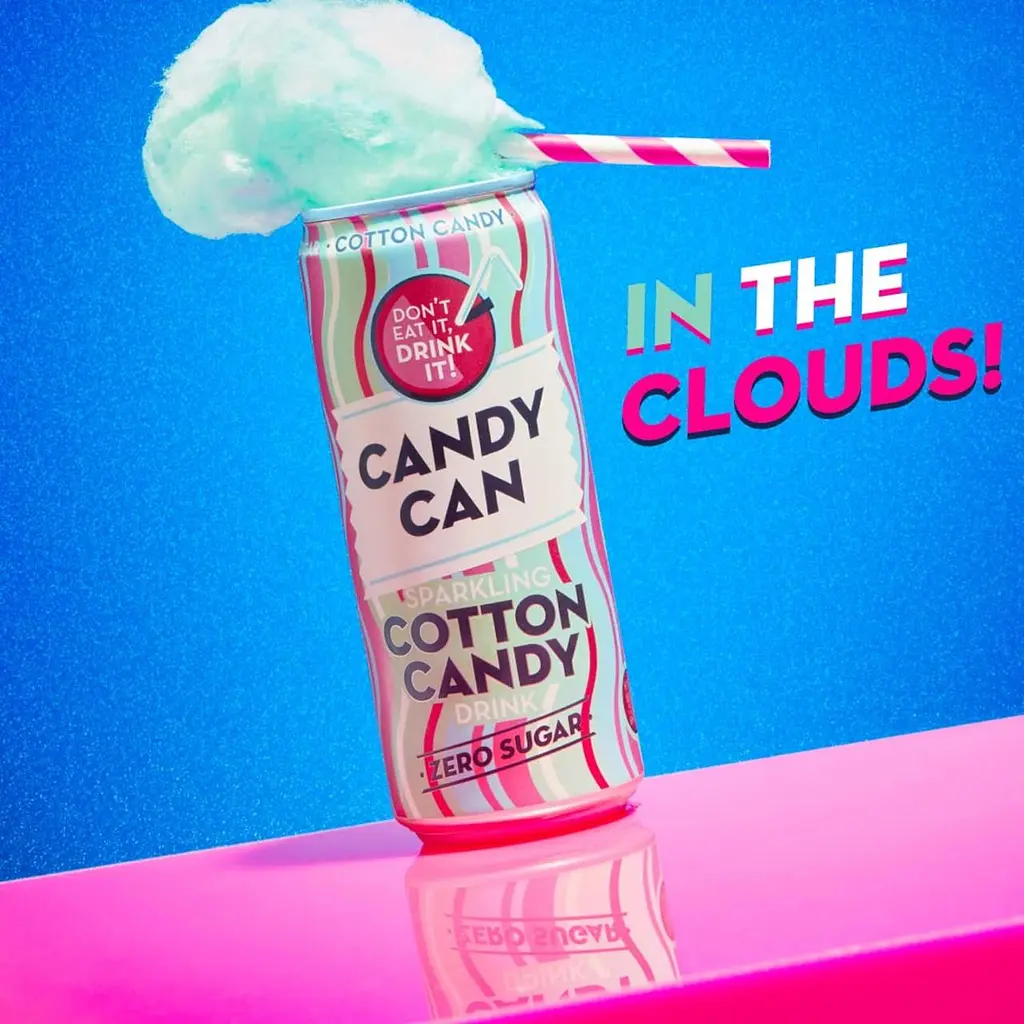 Напій Candy Can Sparkling Cotton Candy Zero Sugar 330 мл - фото 4