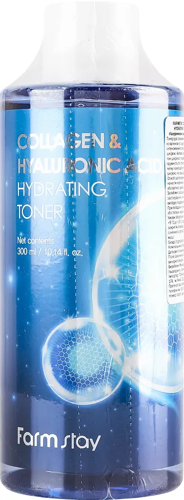 Тонер для обличчя FarmStay Collagen & Hyaluronic Acid Hydrating Toner 300 мл - фото 6