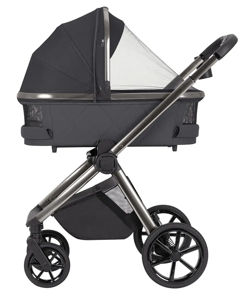 Коляска універсальна 2 в 1 Omega Excellent Grey з LED підсвічуванням для дітей до 22 кг CARRELLO Сірий - фото 4
