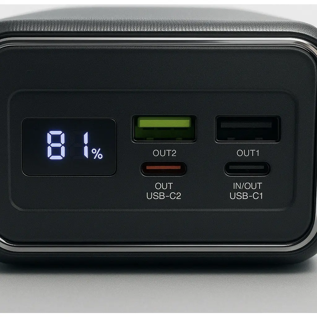Батарея універсальна GEAR 50000mAh, PD/22.5W, black (SP05) - фото 3