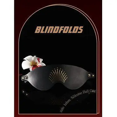 Маска на очі Zalo Blindfolds Black розкішна чорна - фото 5