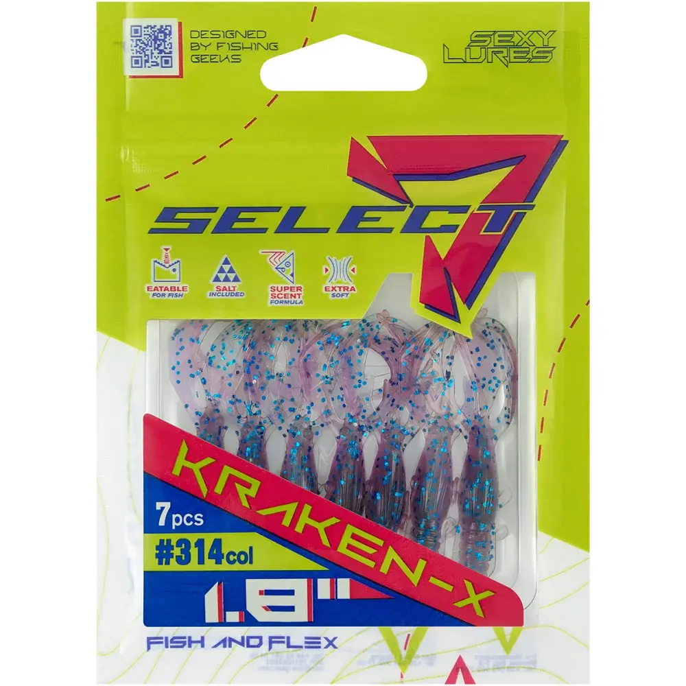 Силікон Select Kraken-X SE 1.8" 314 (7 шт/уп) - фото 2