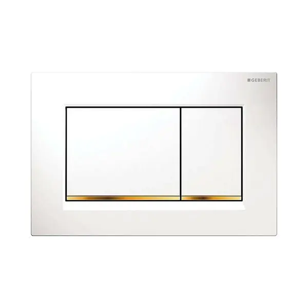 Клавіша змиву Geberit Sigma30 білий/золотий, Золотий 115.883.KK.1
