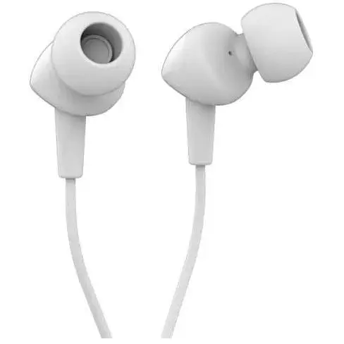 Навушники провідні JBL C100SI білі з мікрофоном - фото 2