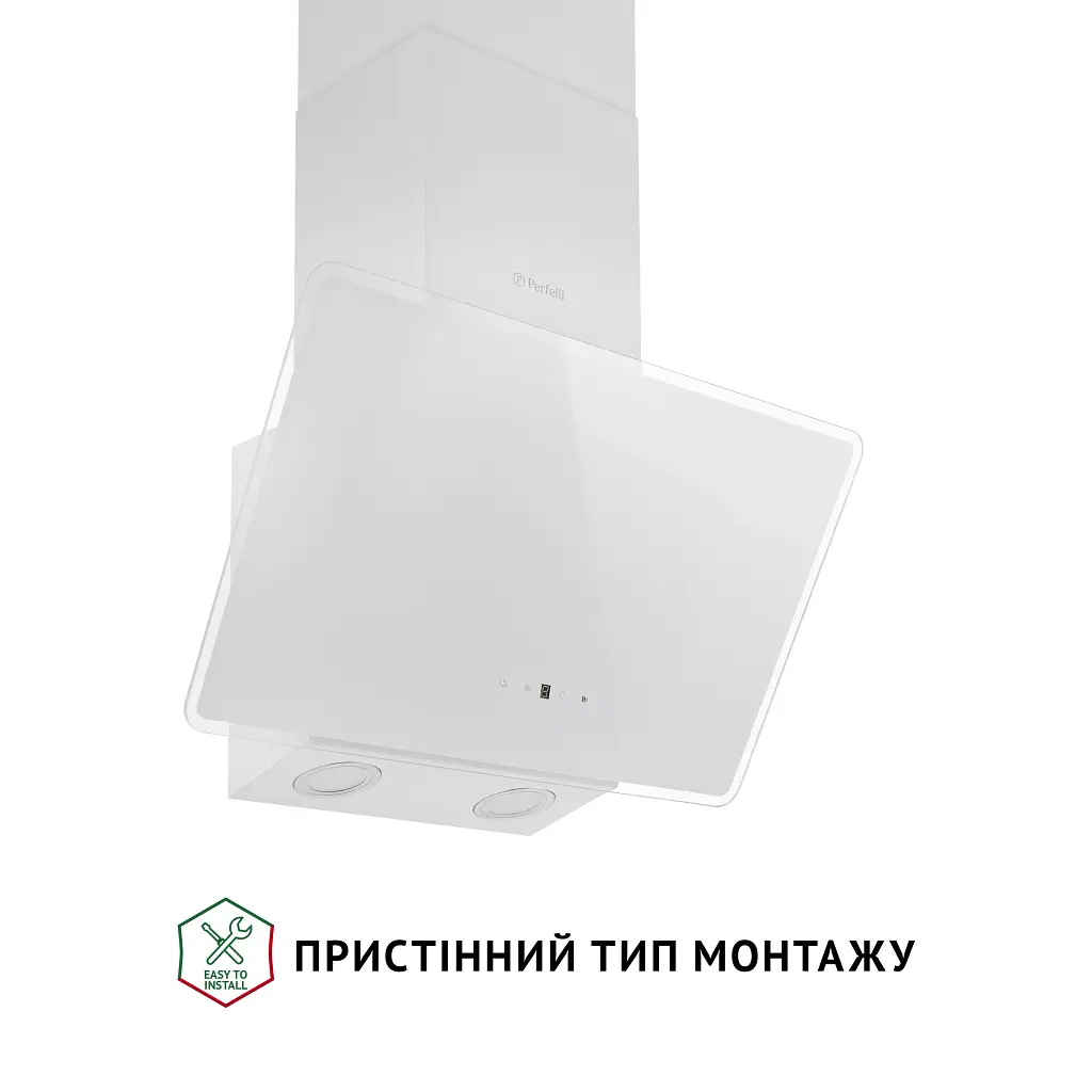 Витяжка декоративна похила Perfelli VICCO 5HSR BIANCO - фото 2