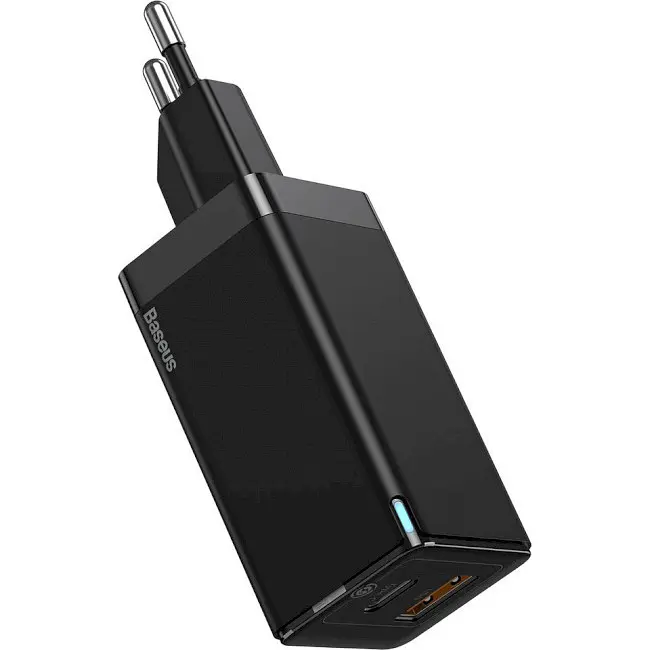 Зарядное устройство Baseus GaN Mini Quick Charger 45 W with Cable Type-C to Type-C черный (CCGAN-Q01) - фото 2