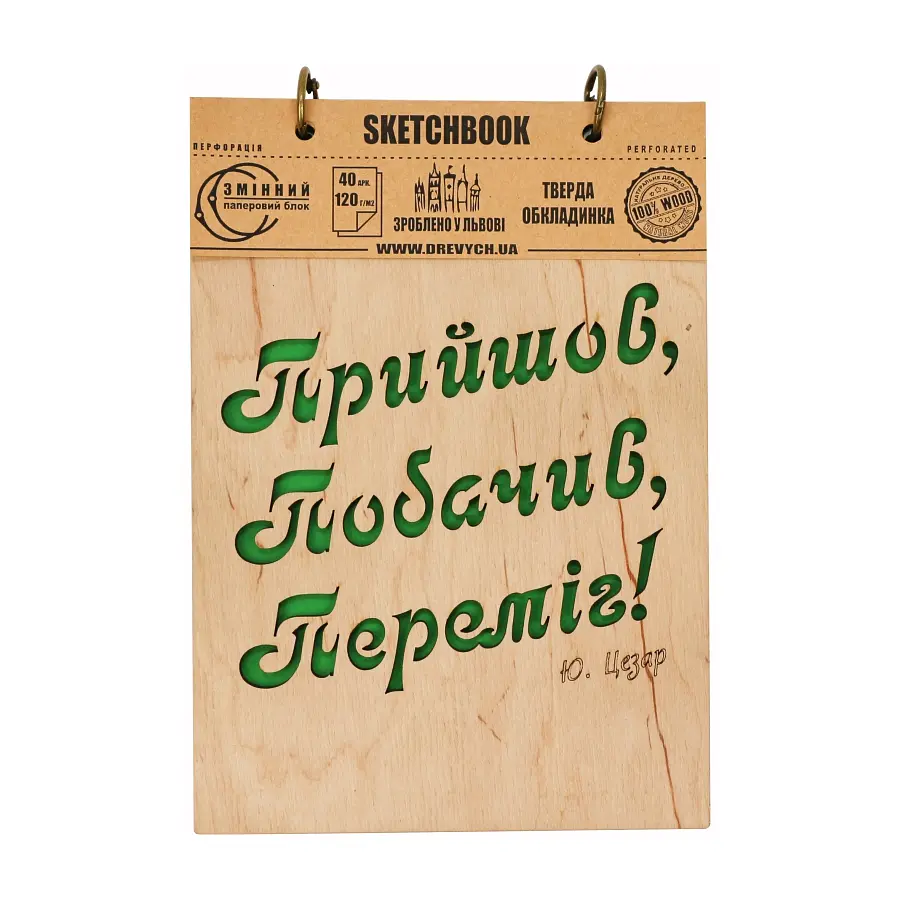 Скетчбук "Прийшов, побачив, переміг" А5 Drevych