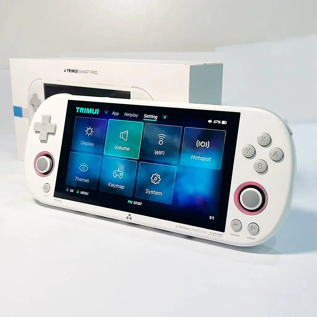 Приставка ігрова консоль TRIMUI Smart Pro 128 ГБ (PlayStation PSP, Sega, Nintendo) White - фото 3