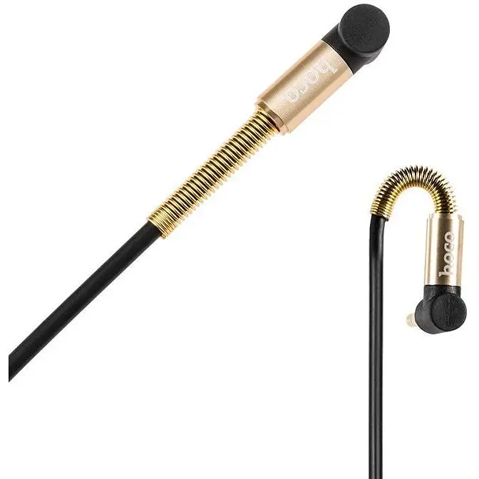Кабель Aux Audio Hoco UPA-02 3.5-3.5 1m (Black) [23421] - фото 2