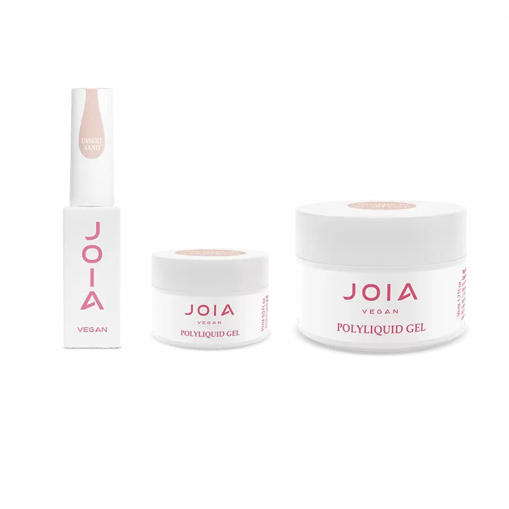 Рідкий гель для укріплення та моделювання Joia vegan PolyLiquid gel Desert Sand 50 мл - фото 5