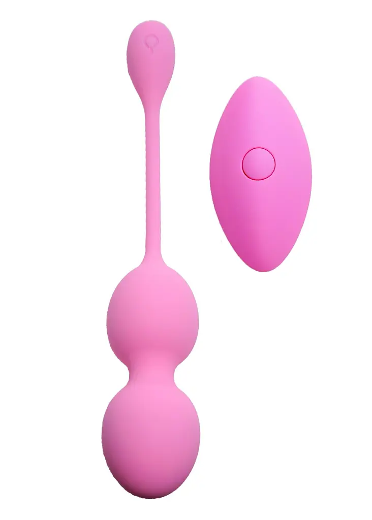 Вагинальные шарики Boss Series Vibrating Kegel Balls 19 см (розовый) - фото 2