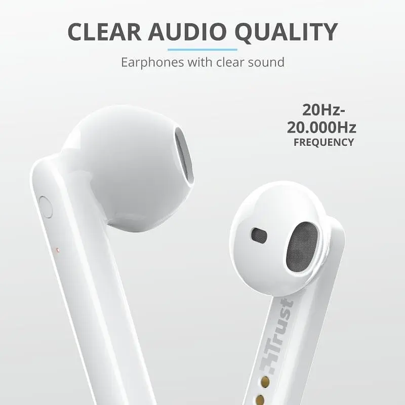 Наушники Trust Primo Touch True Wireless Mic White (23783_Trust) - фото 10