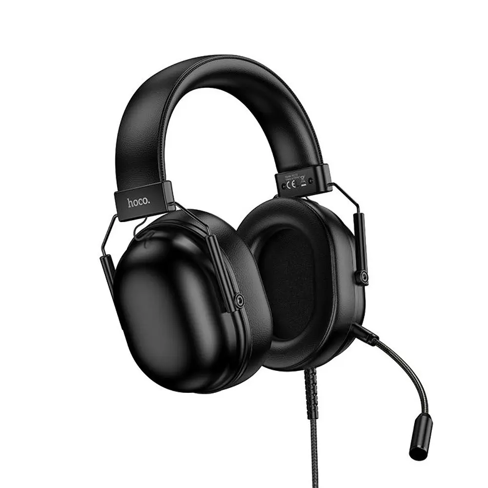 Наушники накладные Hoco W113 игровые USB черный - фото 4