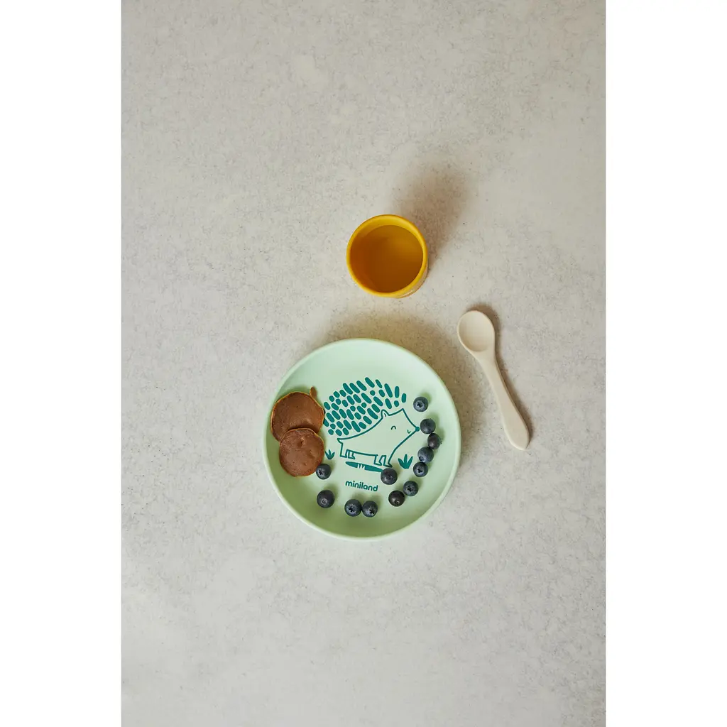 Силіконовий набір дитячого посуду Miniland BLW Forest 3 предмети (89639) - фото 9
