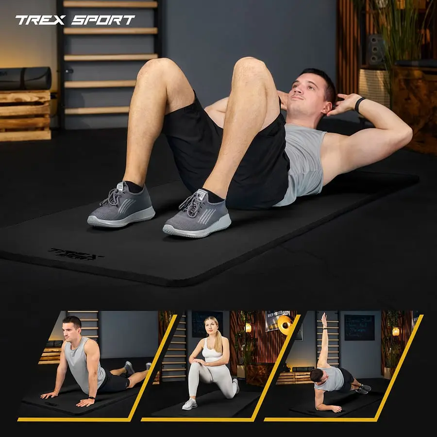 Коврик для йоги Trex Sport TX-029NGM NBR 2см 190х80 чорний - фото 6