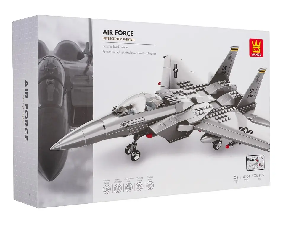 Конструктор Военный Самолет 223 элементов Ramiz 4004 - фото 8