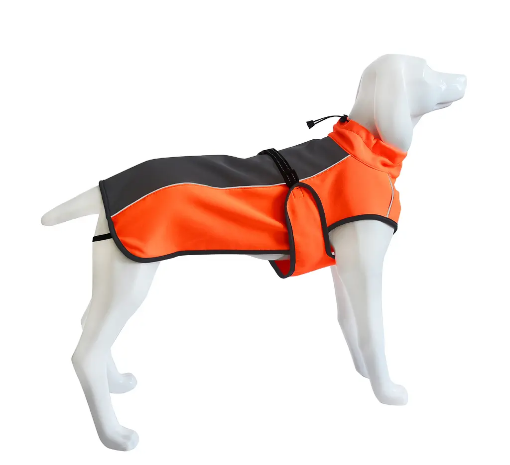 Світловідбивне тепле пальто для собак Derby DJ64 Orange XL - фото 5